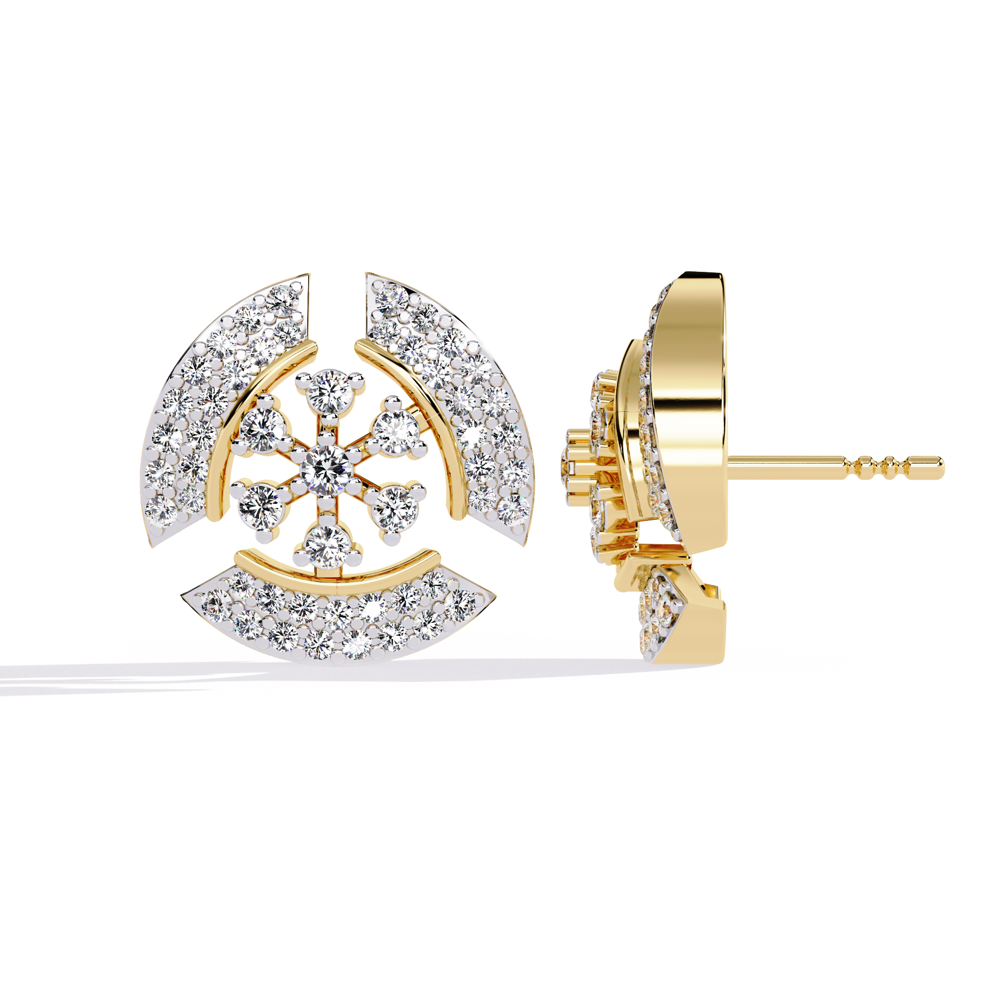 Solitairekart 0.49ct Natural Diamond Earrings